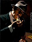 Man Lighting A Cigarette